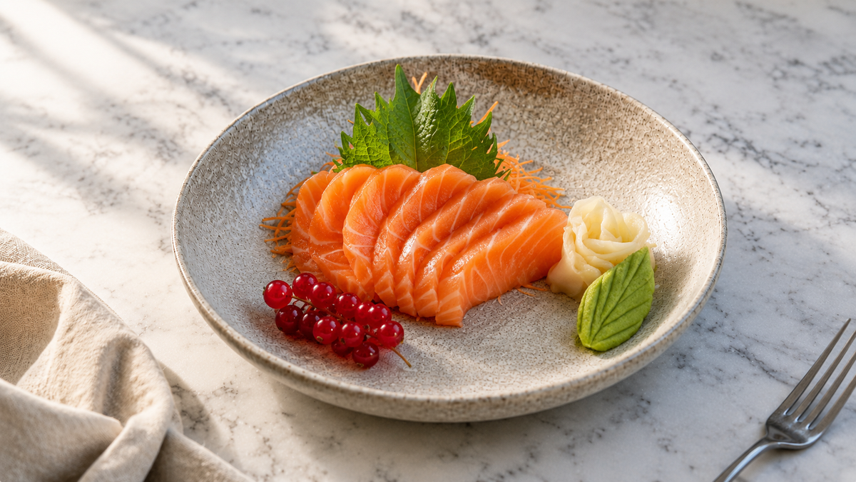 Smoked Salmon Sashimi