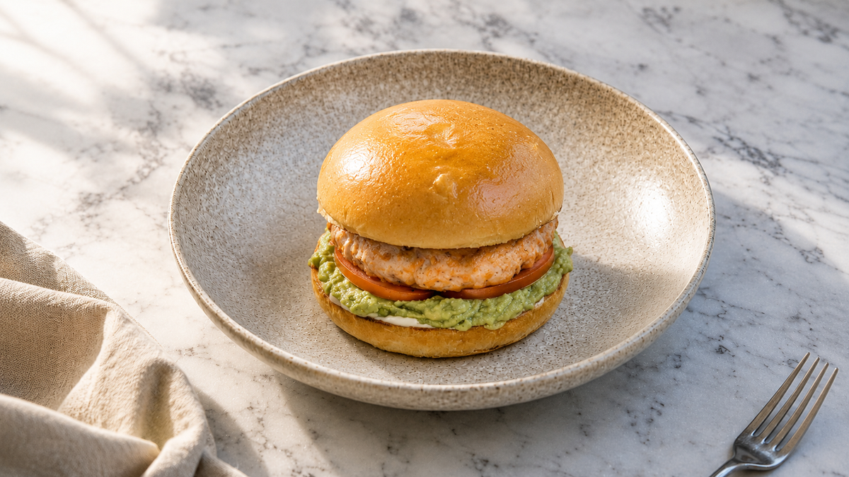 Smoked Salmon Burger