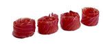 Beetroot smoked salmon rools