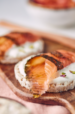 Picture of Dill Smoked Salmon on creamy bread