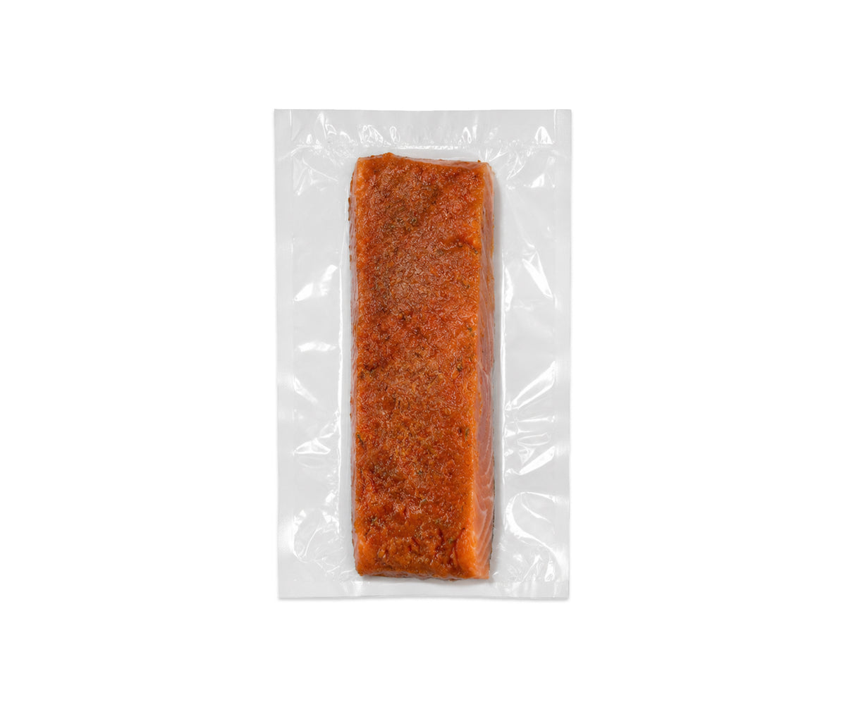 Tomato Marinated Light-Smoked Atlantic Salmon Portion (Bake or Grill)